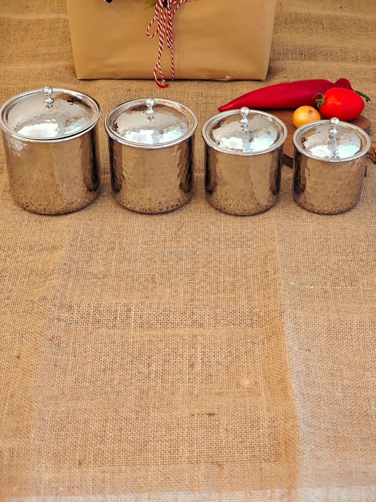 Bakır Gümüş Baharatlık Seti - Görsel 5