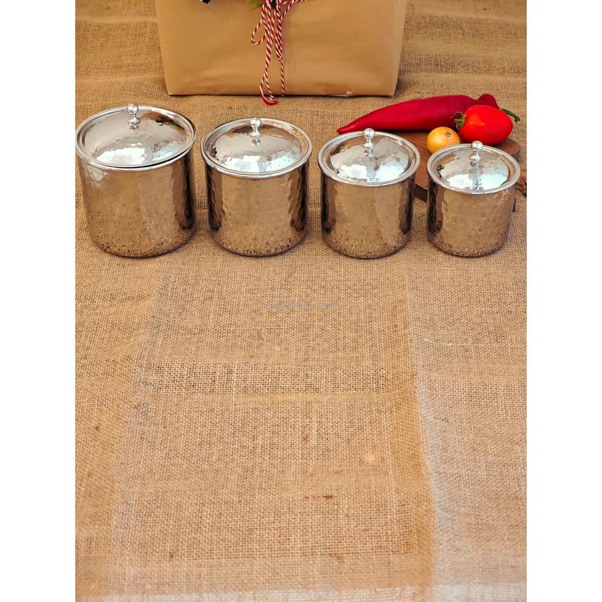 Bakır Gümüş Baharatlık Seti - Görsel 5