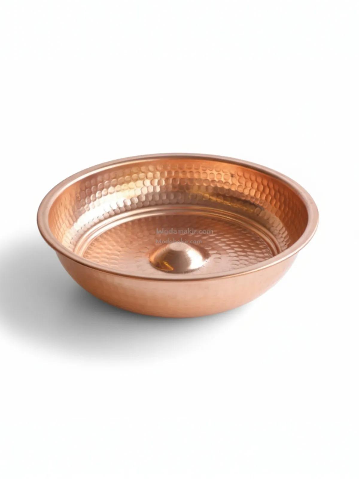 Bakır Hamam Tası 20 cm - Görsel 1