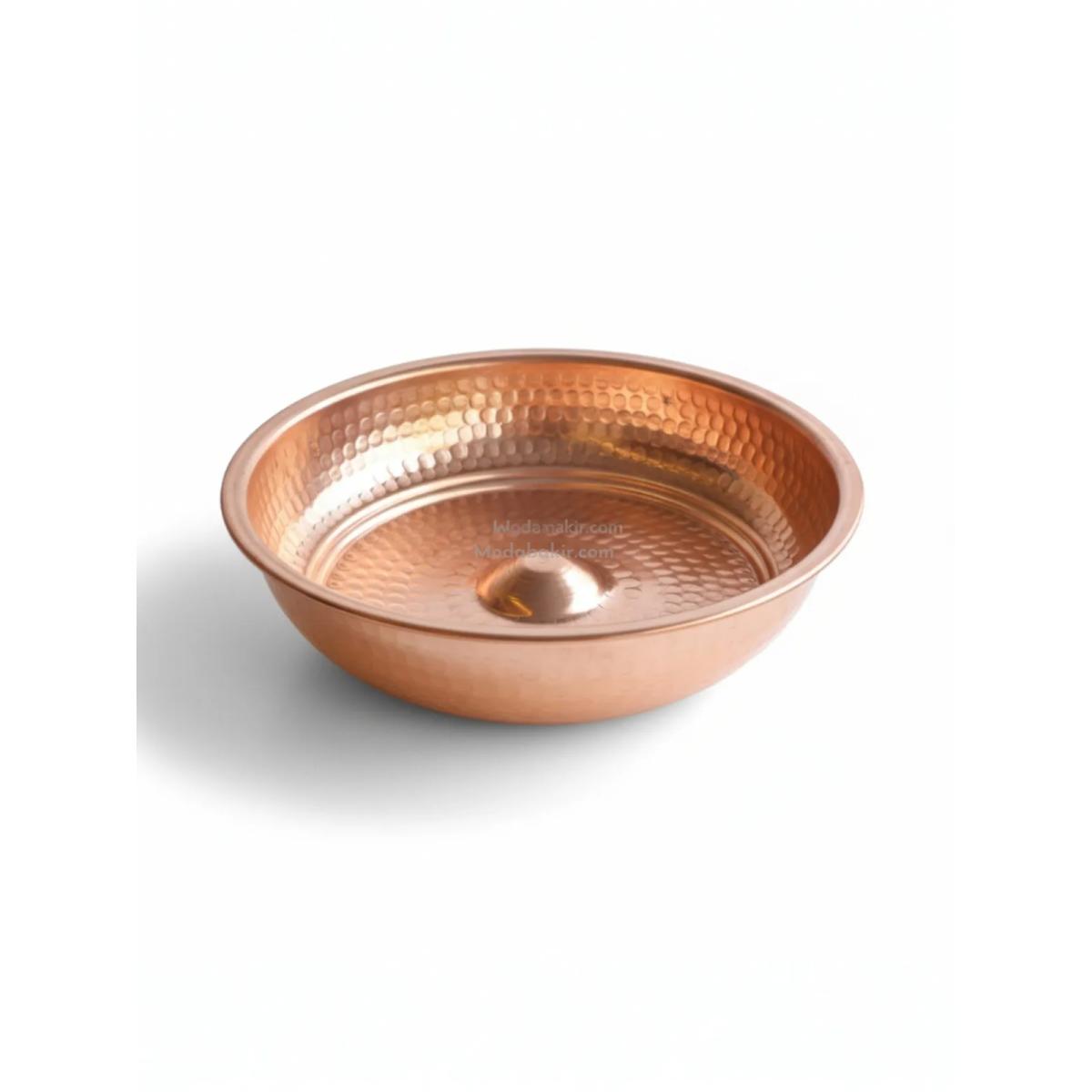 Bakır Hamam Tası 20 cm - Görsel 1