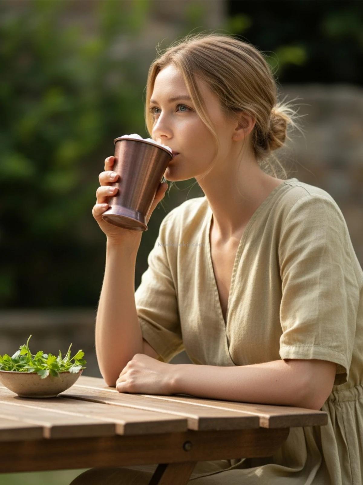 Bakır Julep Bardak Oksit - Görsel 4