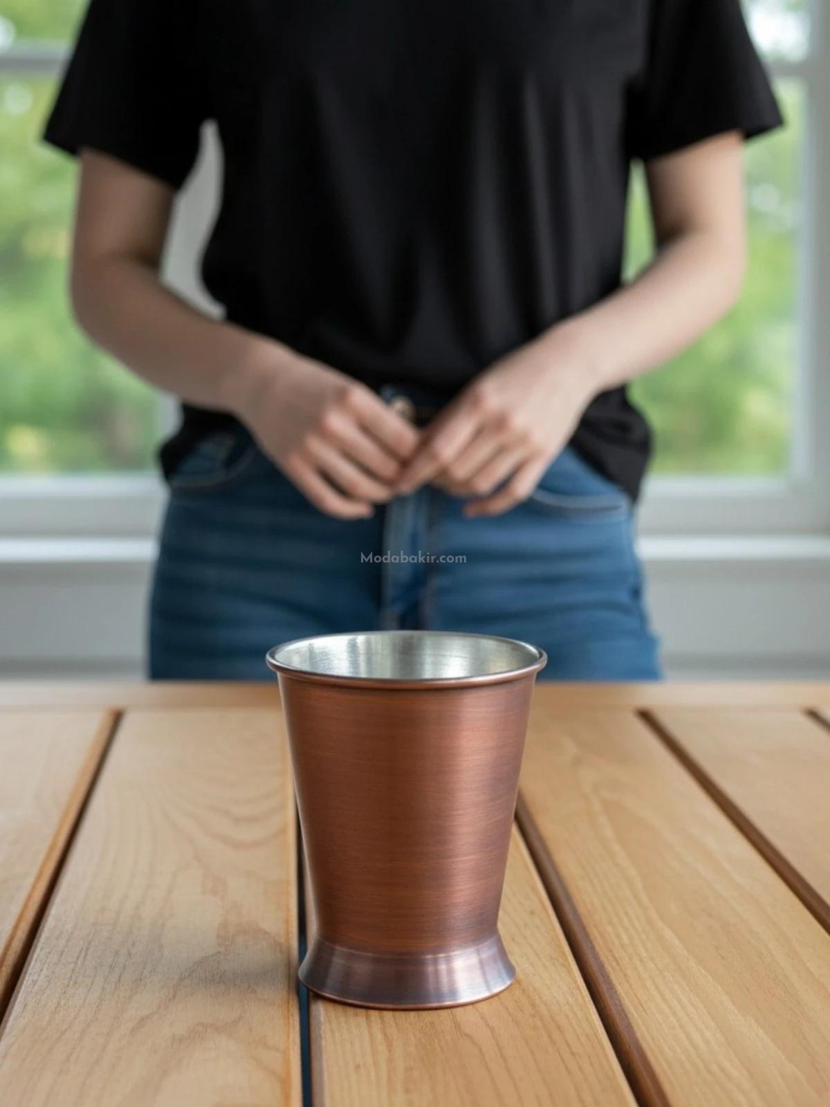 Bakır Julep Bardak Oksit - Görsel 5