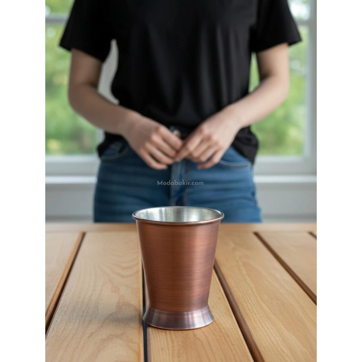 Bakır Julep Bardak Oksit - Görsel 5