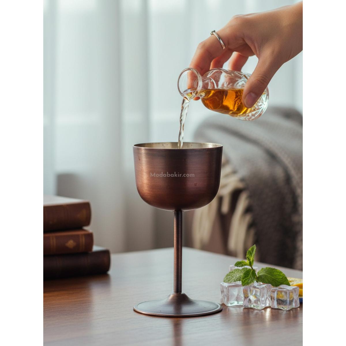 Bakır Kadeh Bardak Oksit - Görsel 2