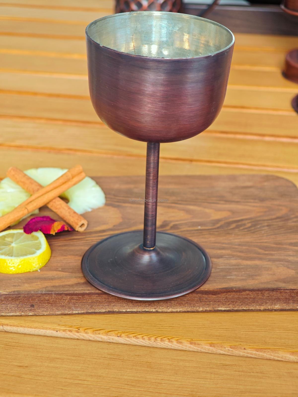 Bakır Kadeh Bardak Oksit - Görsel 4