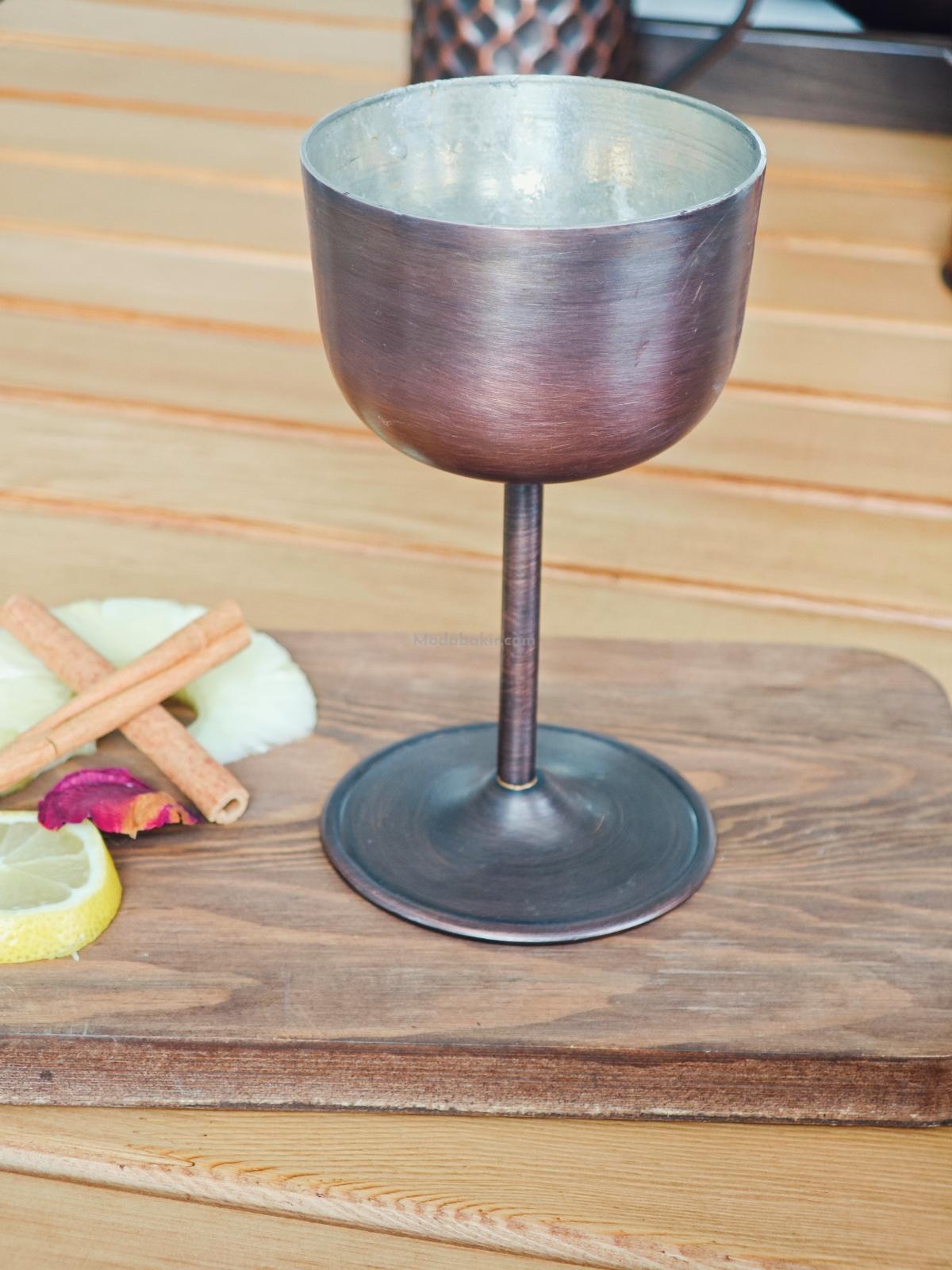 Bakır Kadeh Bardak Oksit - Görsel 5