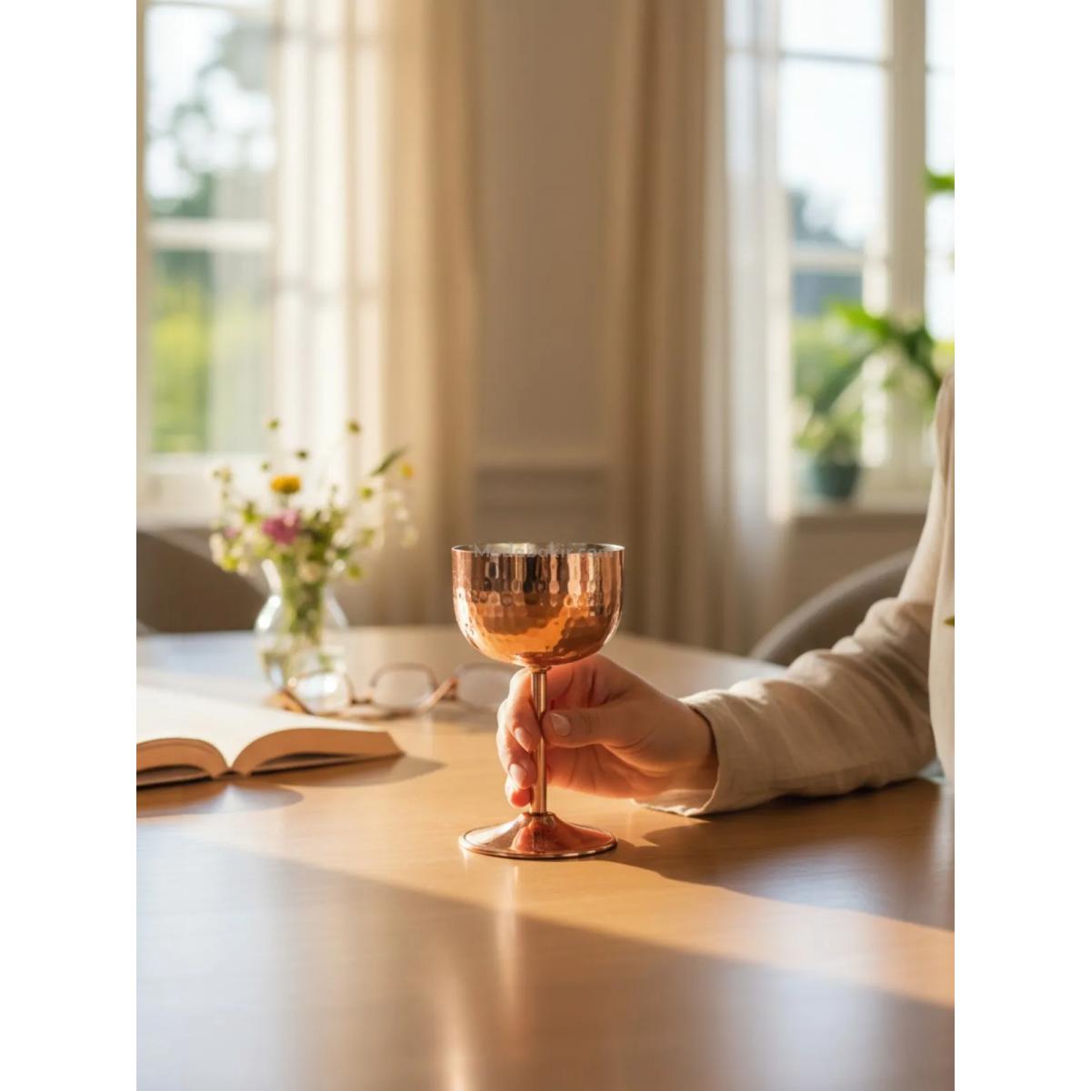 Bakır Kadeh Bardak - Görsel 2