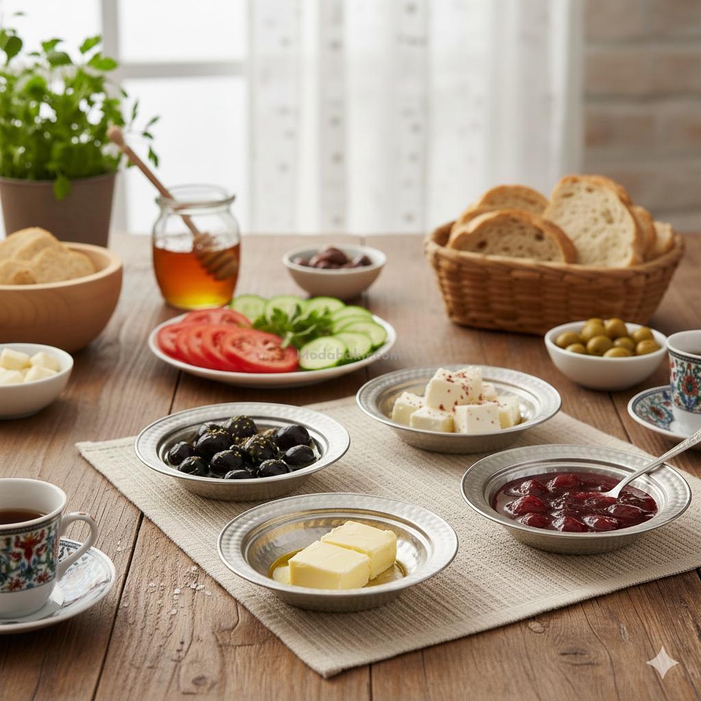 Bakır Kahvaltı Takımı 2 - Görsel 7