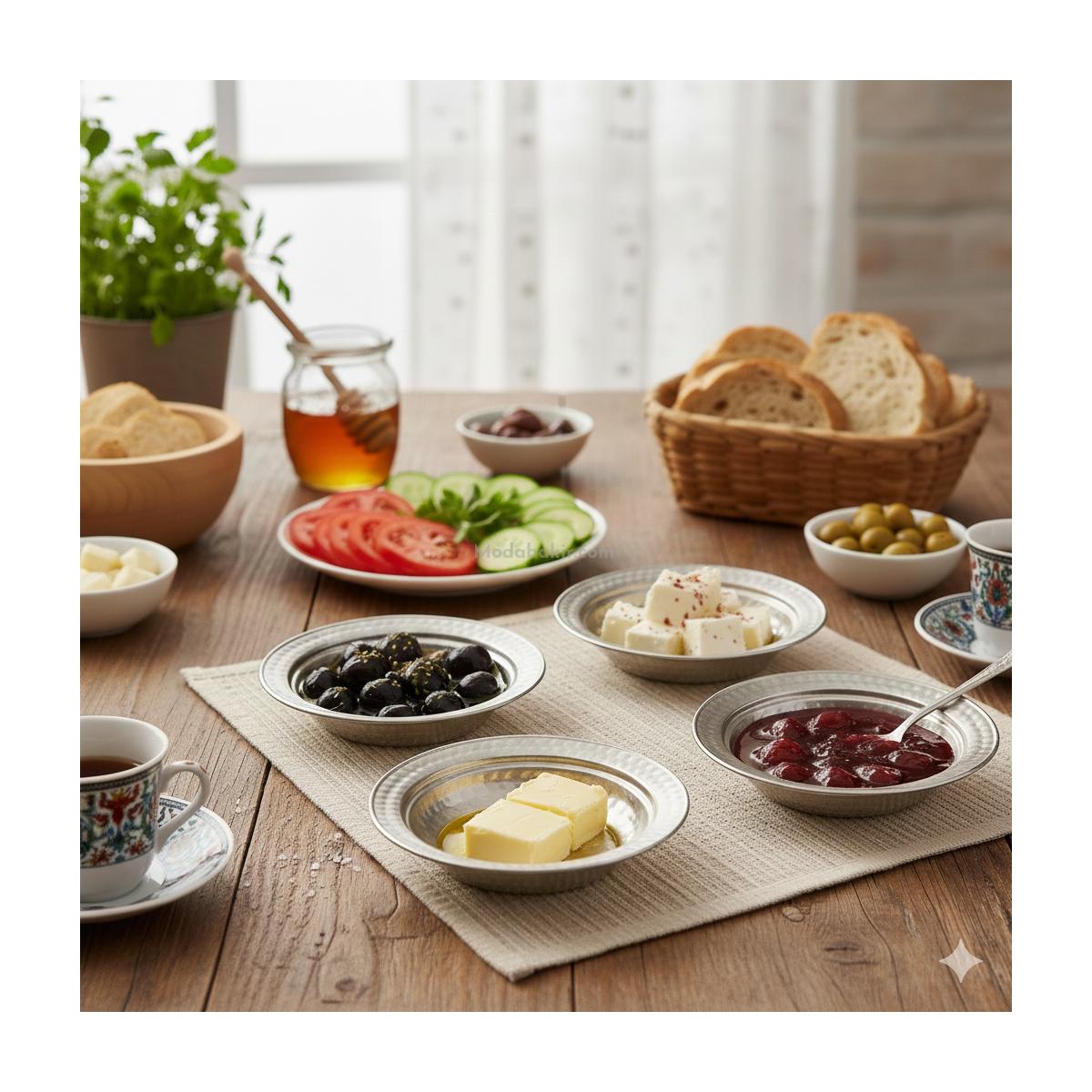 Bakır Kahvaltı Takımı 2 - Görsel 7