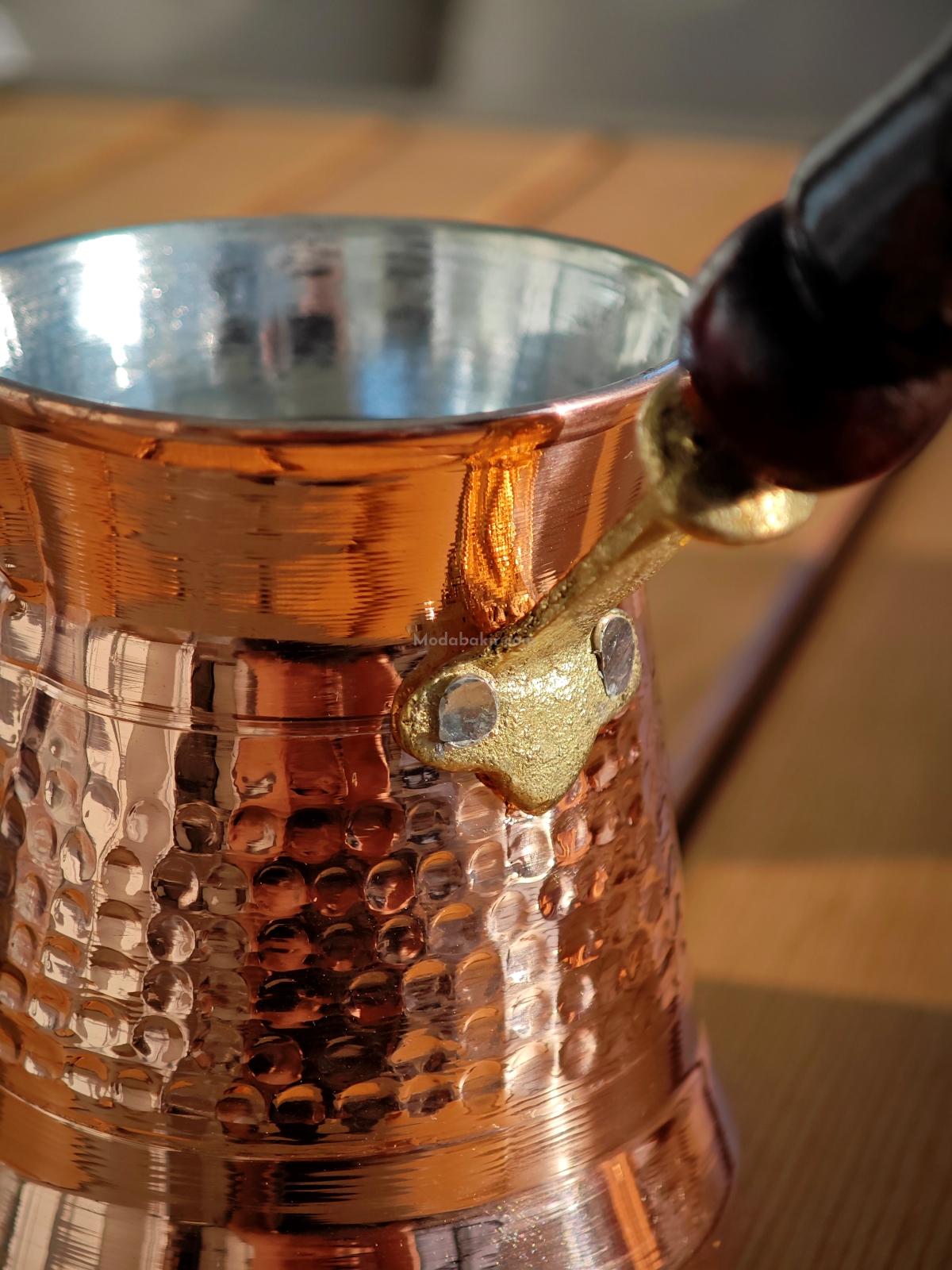 Bakır Kahve Cezvesi 4 Kişilik - Görsel 4