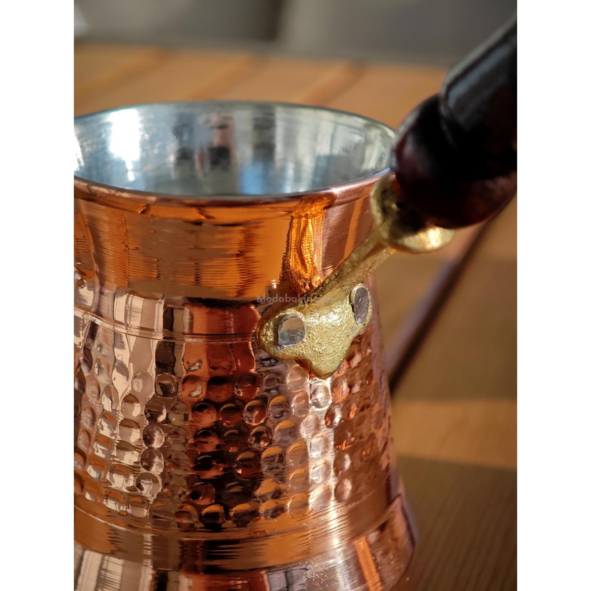 Bakır Kahve Cezvesi 4 Kişilik - Görsel 4