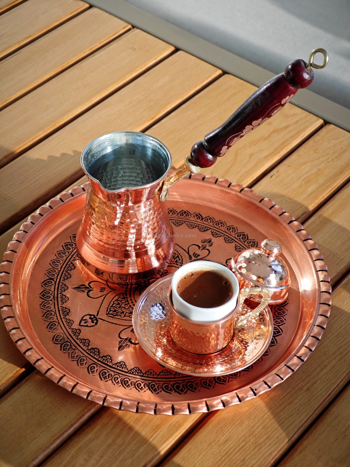 Bakır Kahve Cezvesi 4 Kişilik - Görsel 6