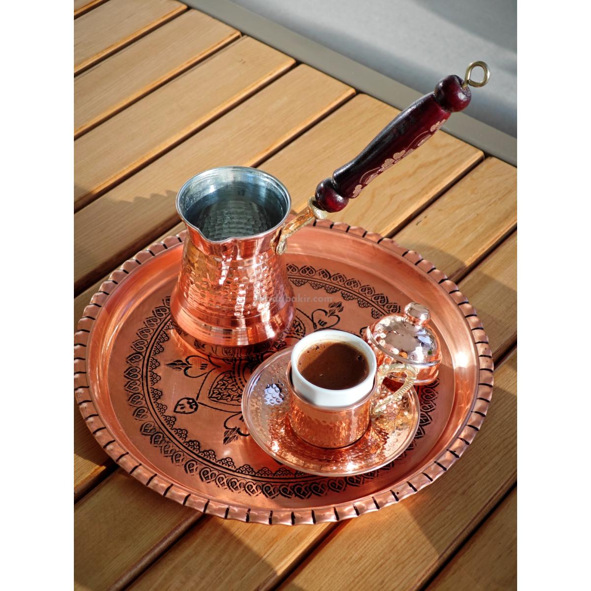Bakır Kahve Cezvesi 4 Kişilik - Görsel 6