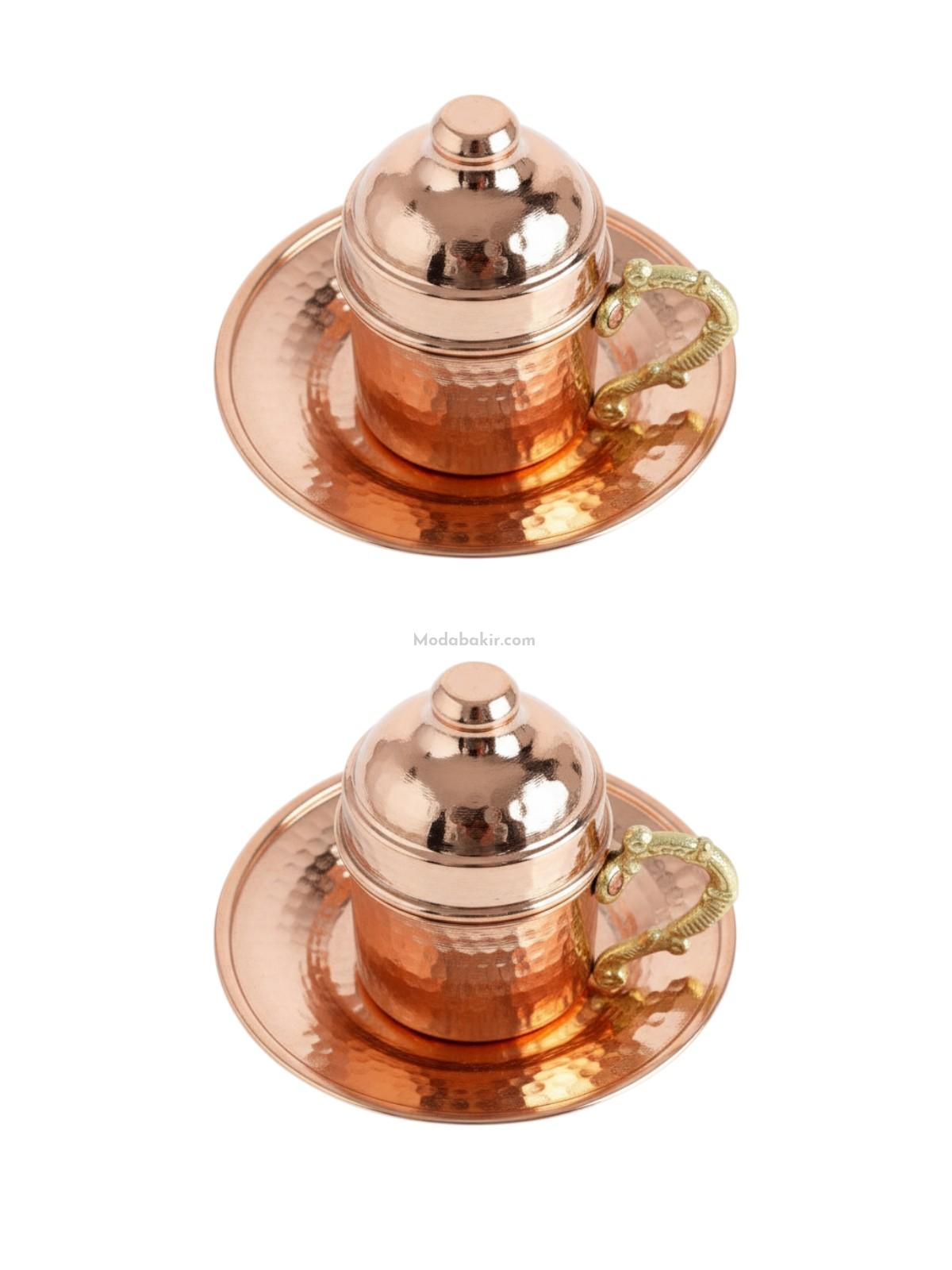 Bakır Kahve Fincan Takımı - Görsel 1