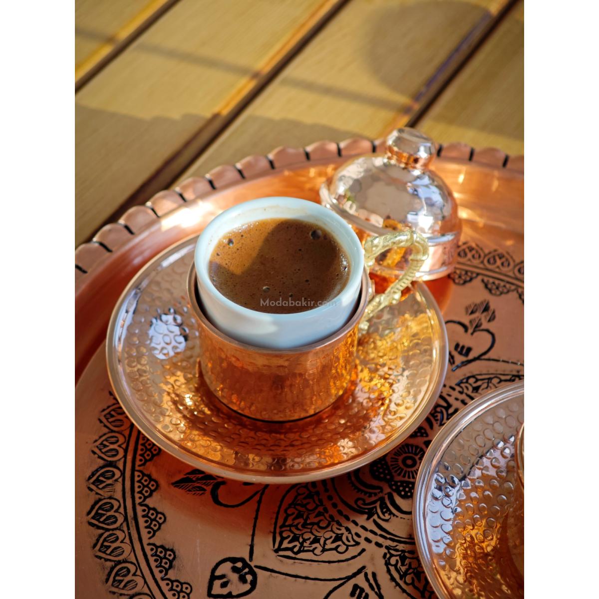 Bakır Kahve Fincan Takımı - Görsel 2