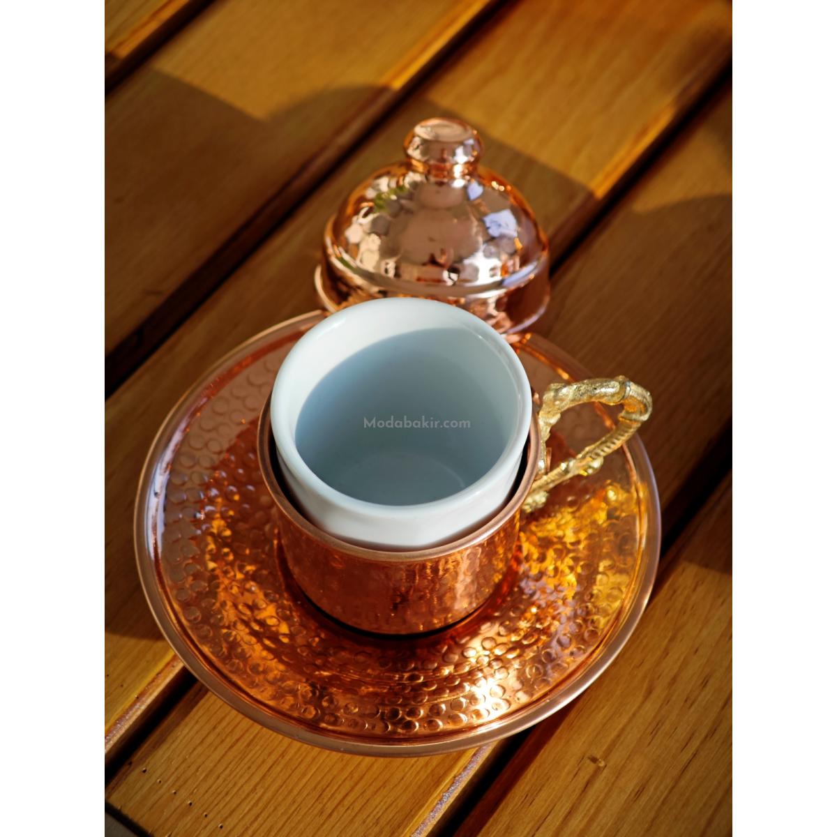 Bakır Kahve Fincan Takımı - Görsel 3