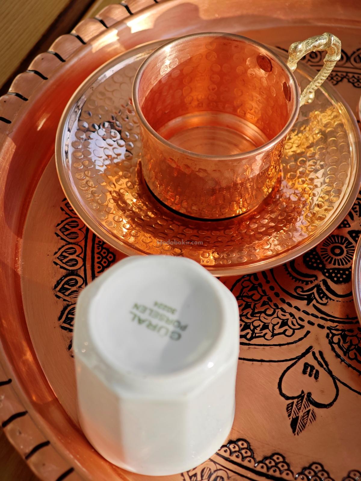 Bakır Kahve Fincan Takımı - Görsel 5