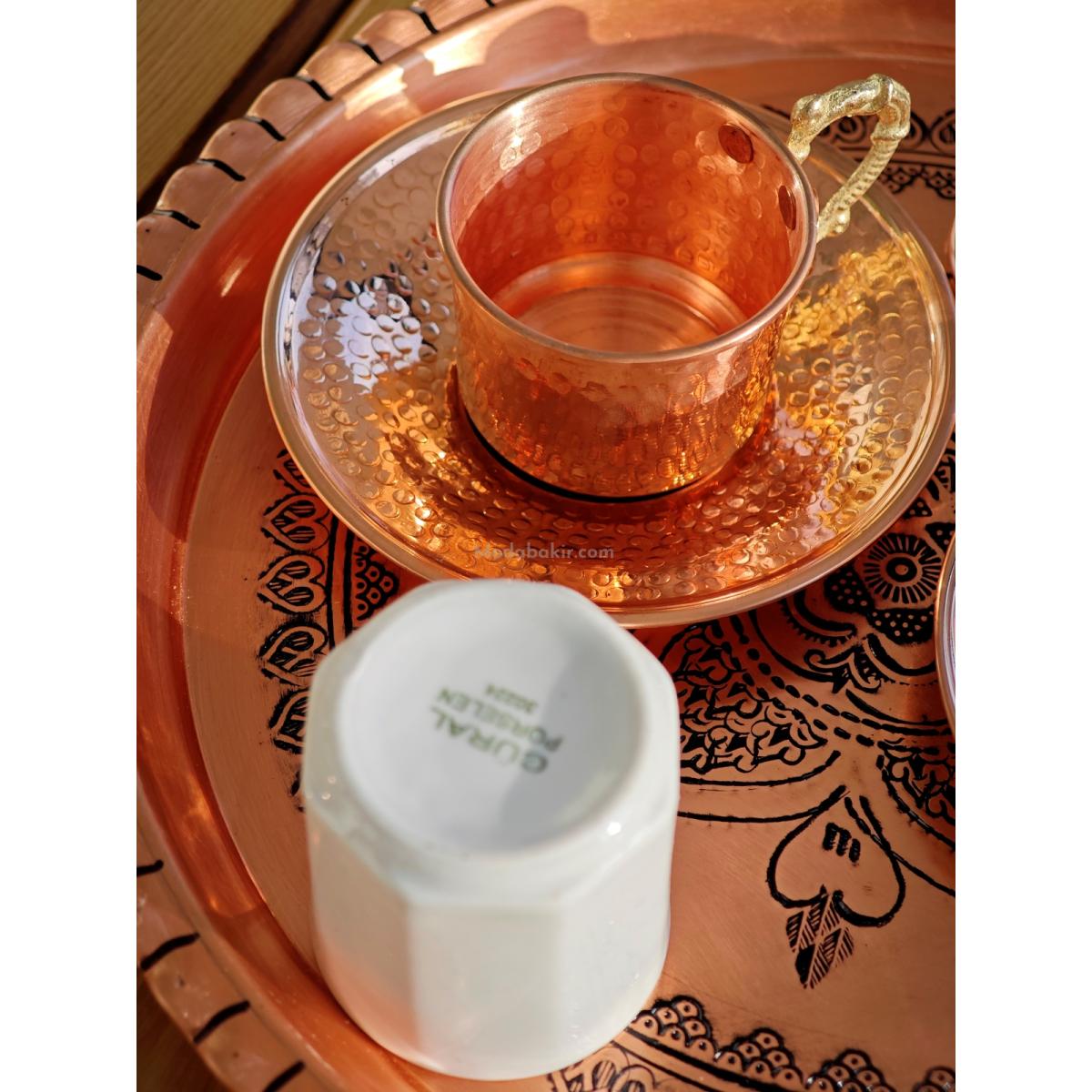 Bakır Kahve Fincan Takımı - Görsel 5