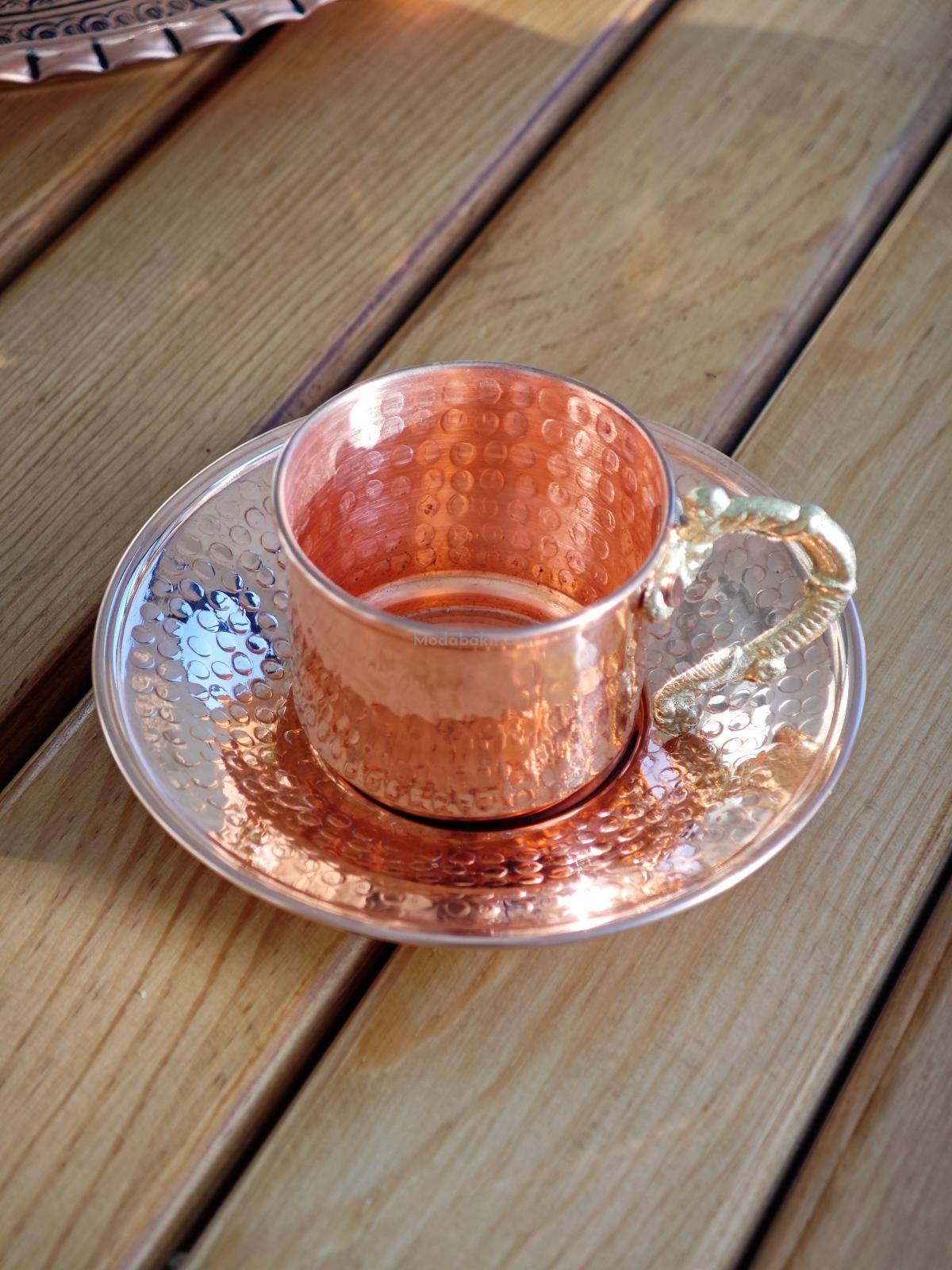 Bakır Kahve Fincan Takımı - Görsel 6