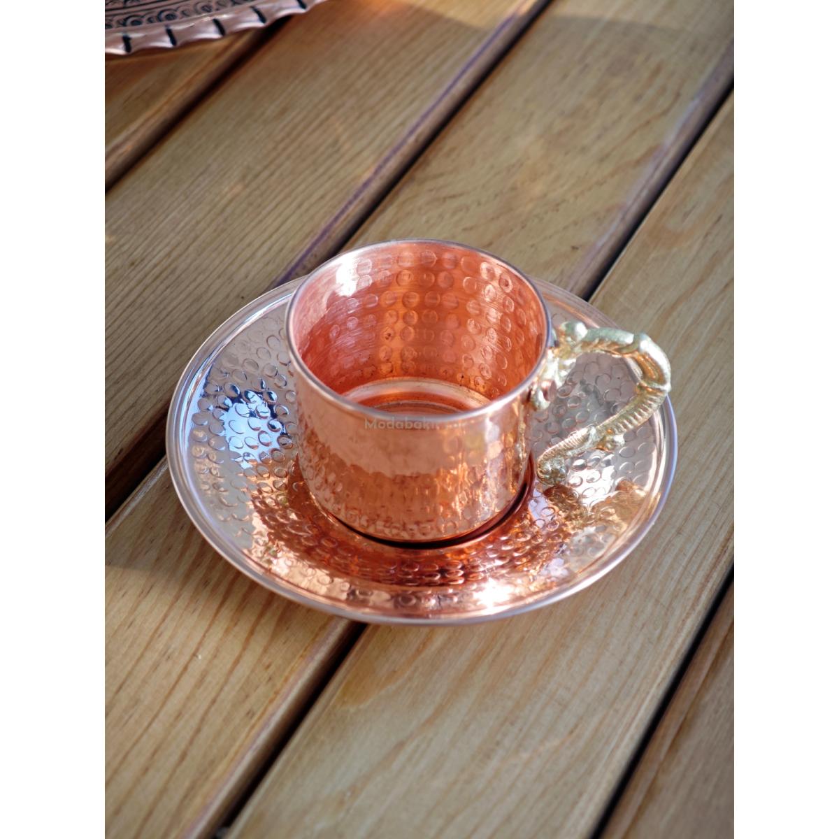 Bakır Kahve Fincan Takımı - Görsel 6