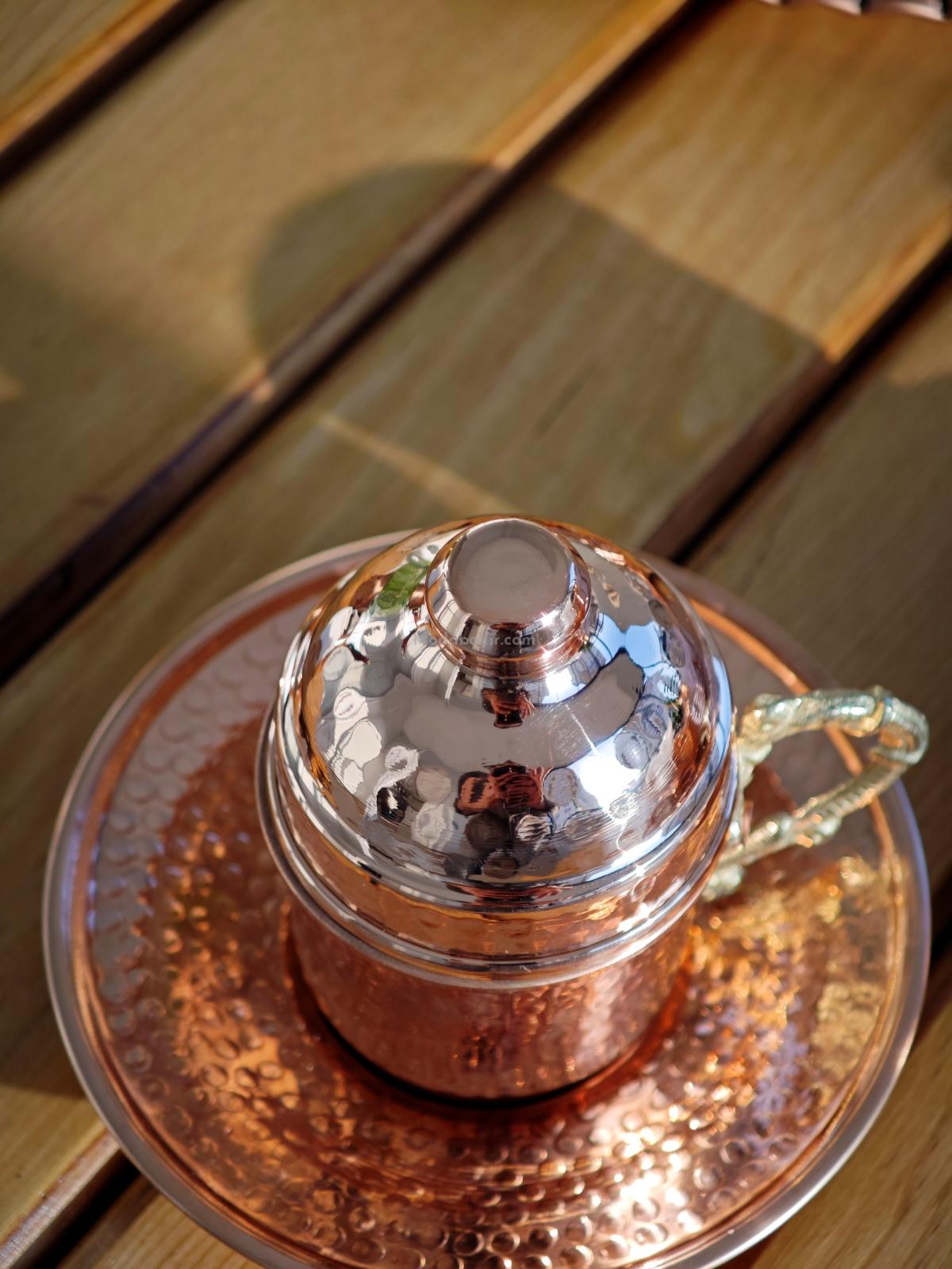 Bakır Kahve Fincan Takımı - Görsel 7