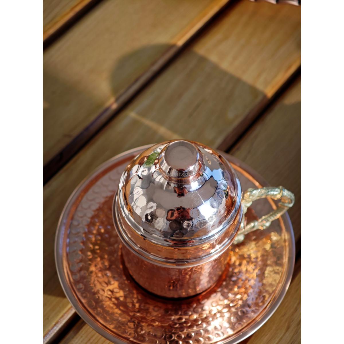 Bakır Kahve Fincan Takımı - Görsel 7