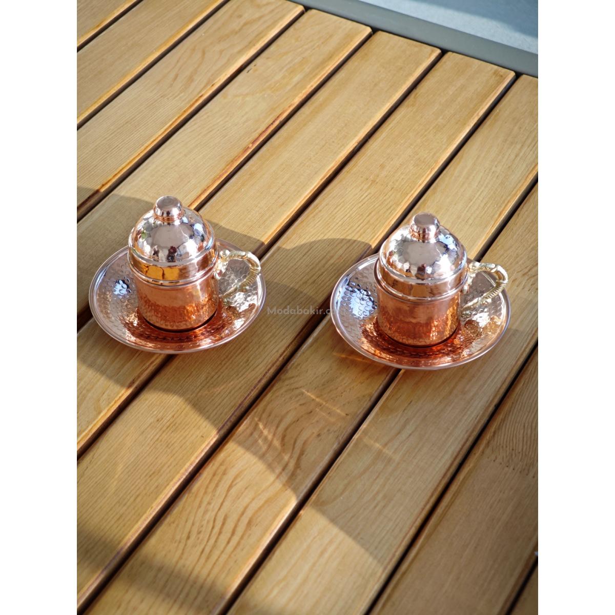 Bakır Kahve Fincan Takımı - Görsel 8