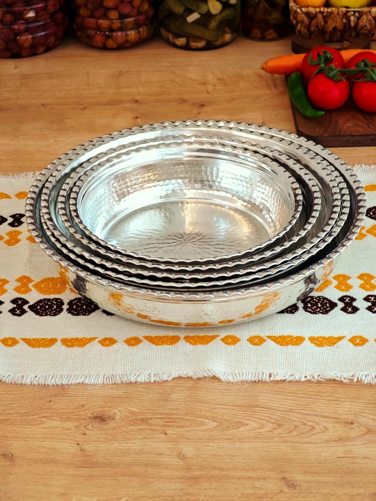 Bakır Kalaylı Derin Fırın Tepsi 30 cm - Görsel 5