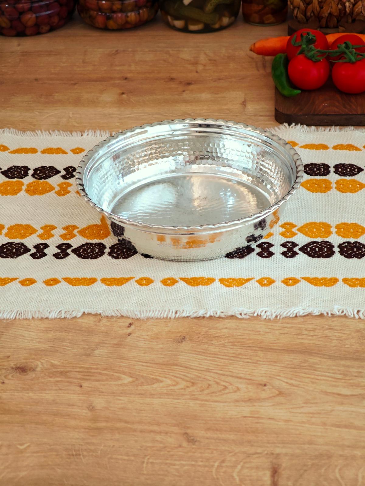 Bakır Kalaylı Derin Fırın Tepsi 24 cm - Görsel 5