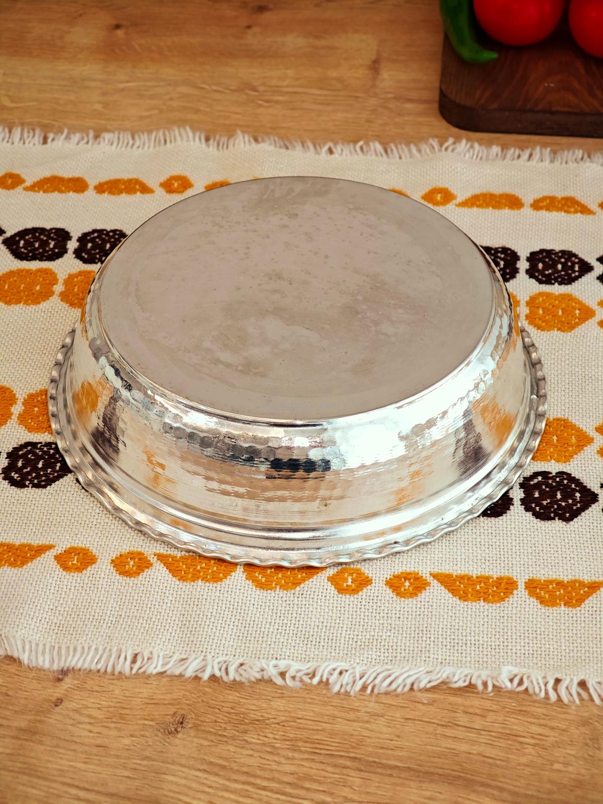 Bakır Kalaylı Derin Fırın Tepsi 24 cm - Görsel 6