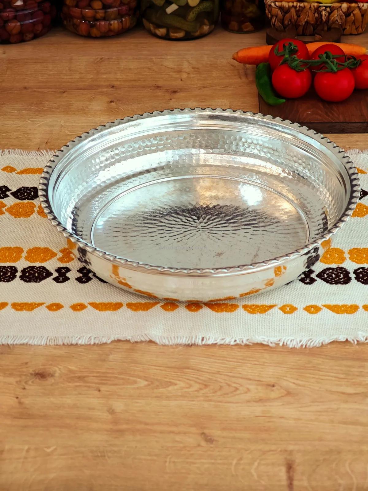 Bakır Kalaylı Derin Fırın Tepsi 27 cm - Görsel 2