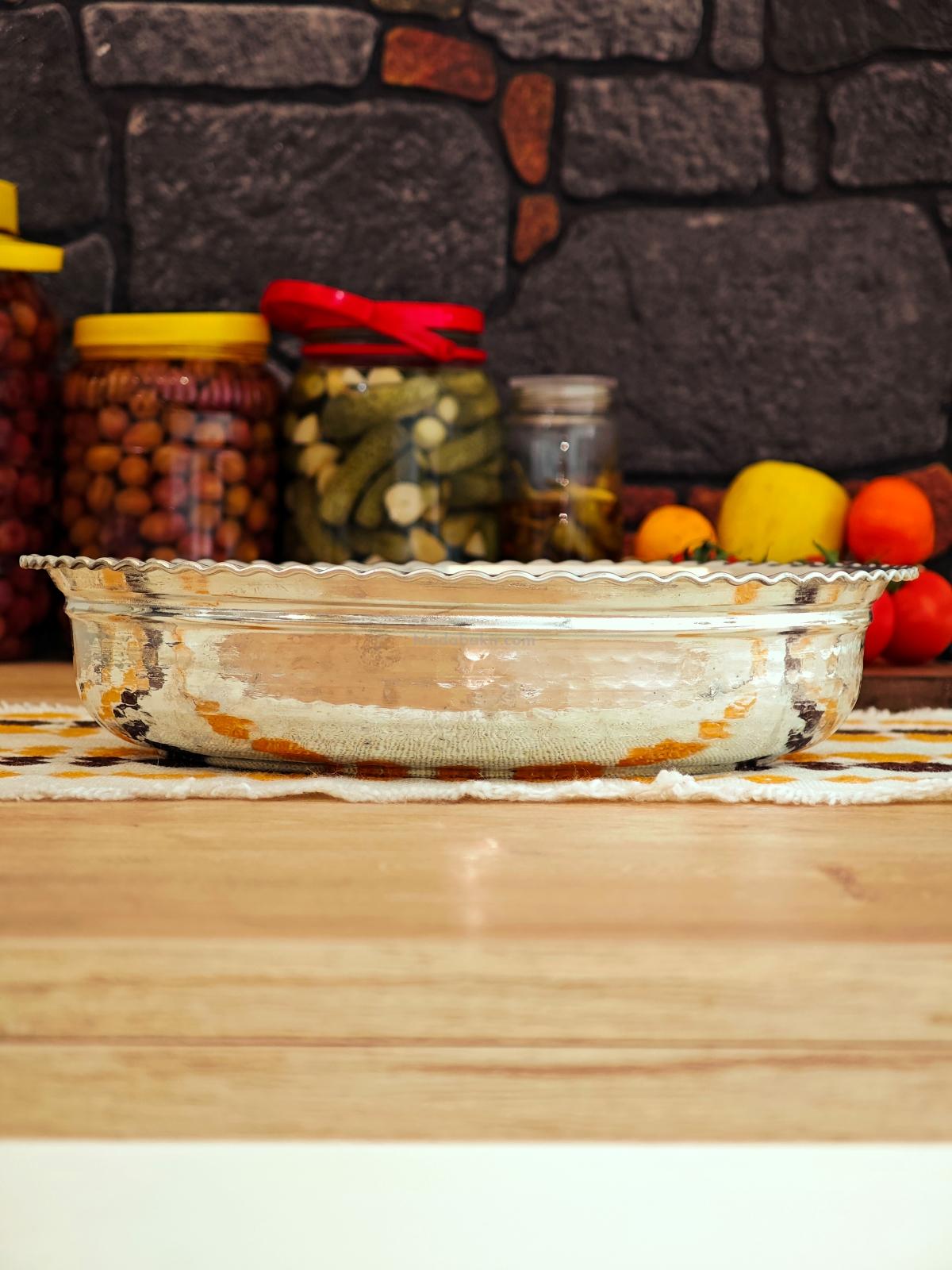 Bakır Kalaylı Derin Fırın Tepsi 32 cm - Görsel 2