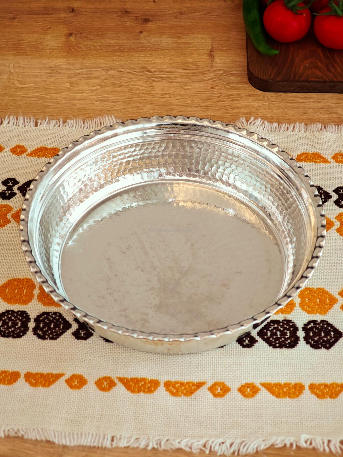 Bakır Kalaylı Derin Fırın Tepsi 32 cm - Görsel 4