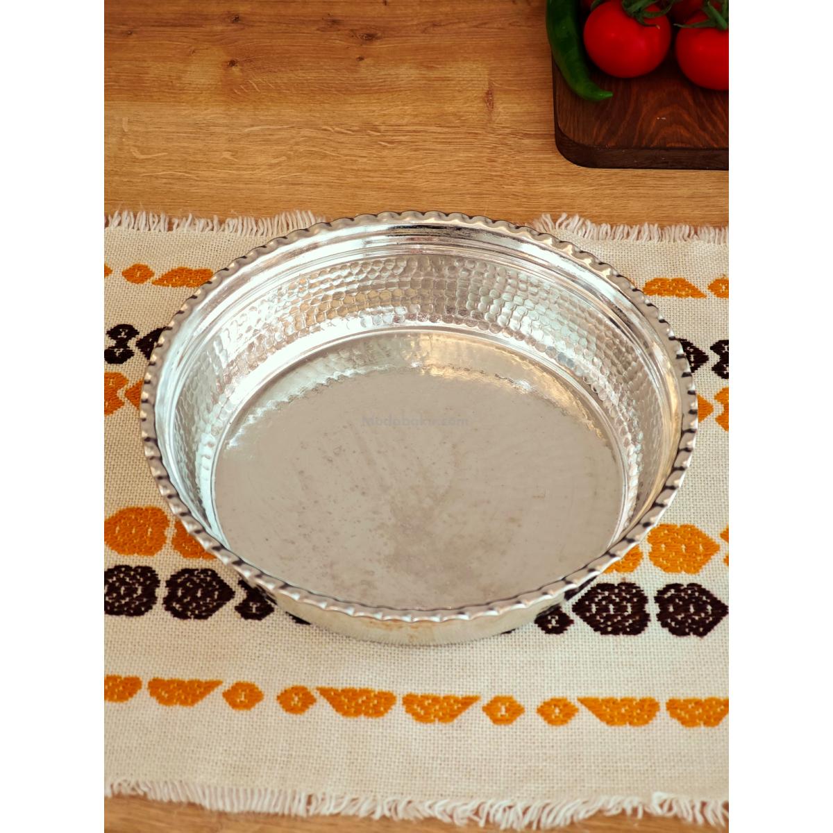 Bakır Kalaylı Derin Fırın Tepsi 35 cm - Görsel 2