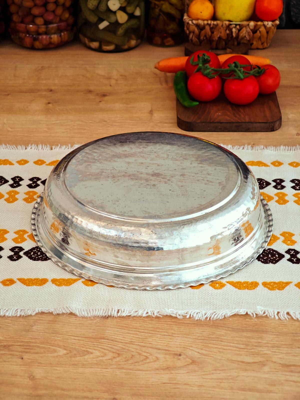 Bakır Kalaylı Derin Fırın Tepsi 37 cm - Görsel 2