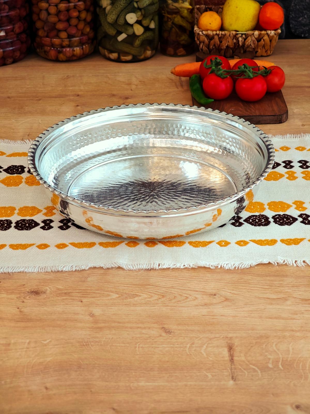 Bakır Kalaylı Derin Fırın Tepsi 37 cm - Görsel 3