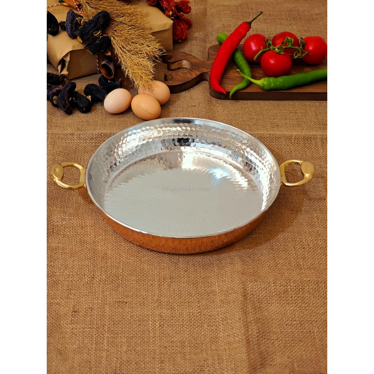 Bakır Kapaklı Sahan 24 cm - Görsel 4