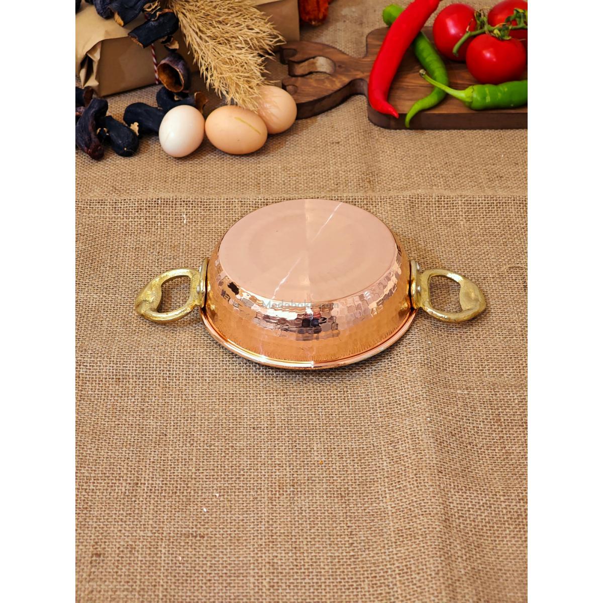 Bakır Kapaklı Sahan 14 cm - Görsel 3