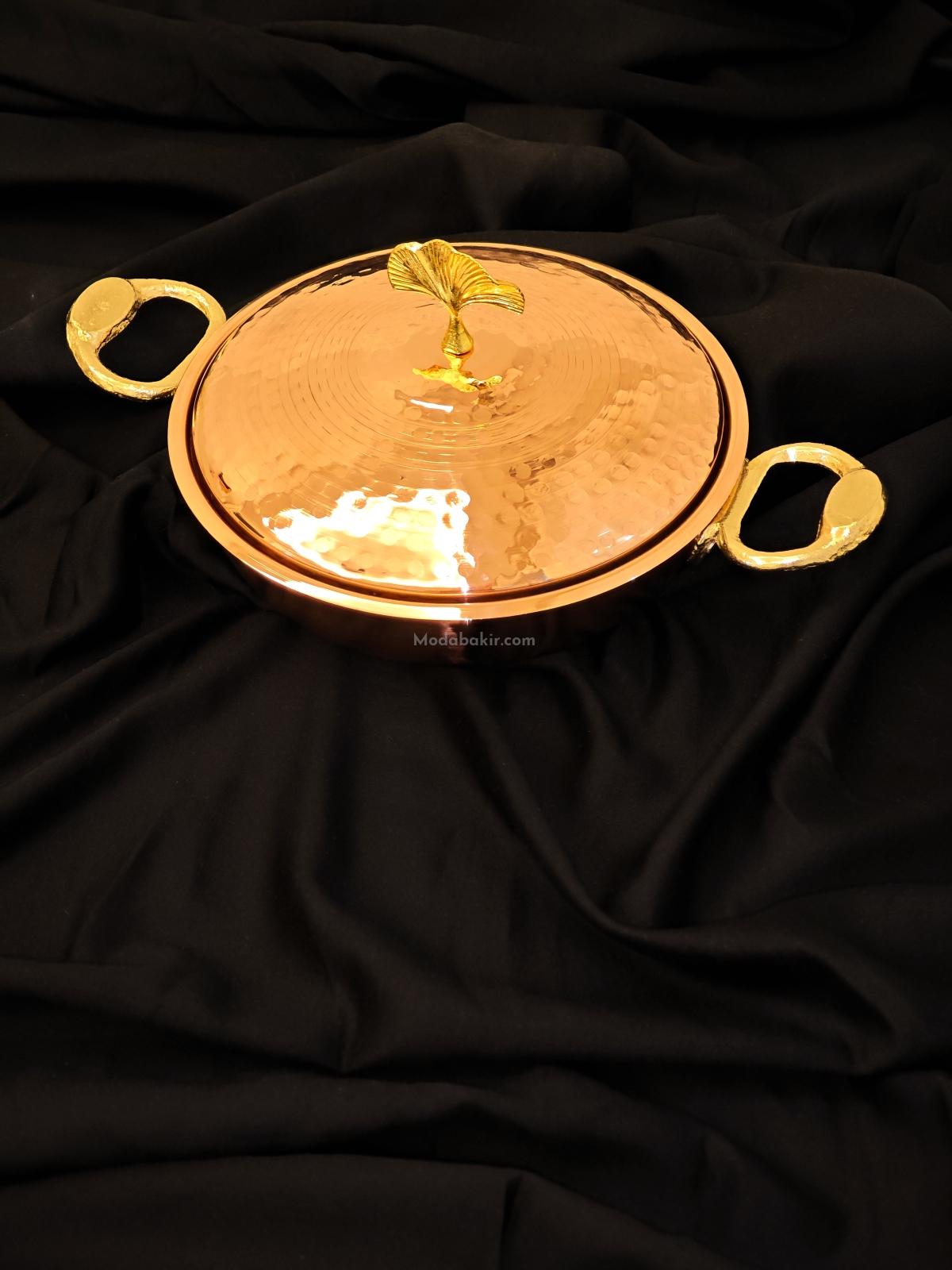 Bakır Kapaklı Sahan 14 cm - Görsel 4