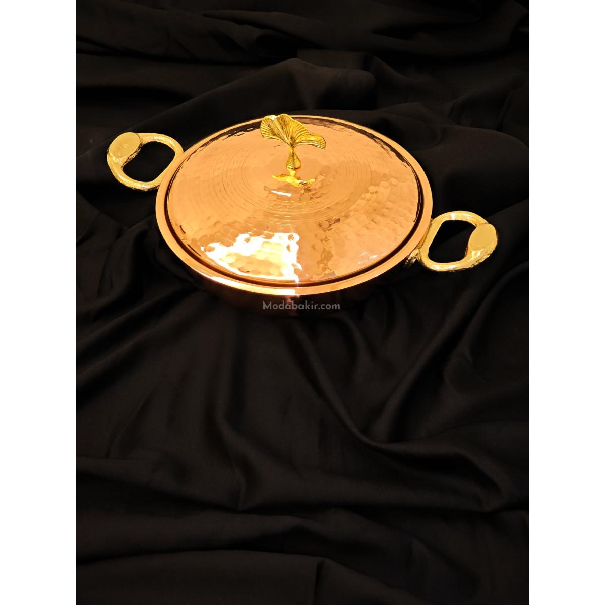 Bakır Kapaklı Sahan 14 cm - Görsel 4