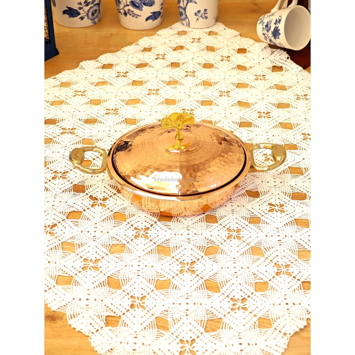 Bakır Kapaklı Sahan 14 cm - Görsel 5