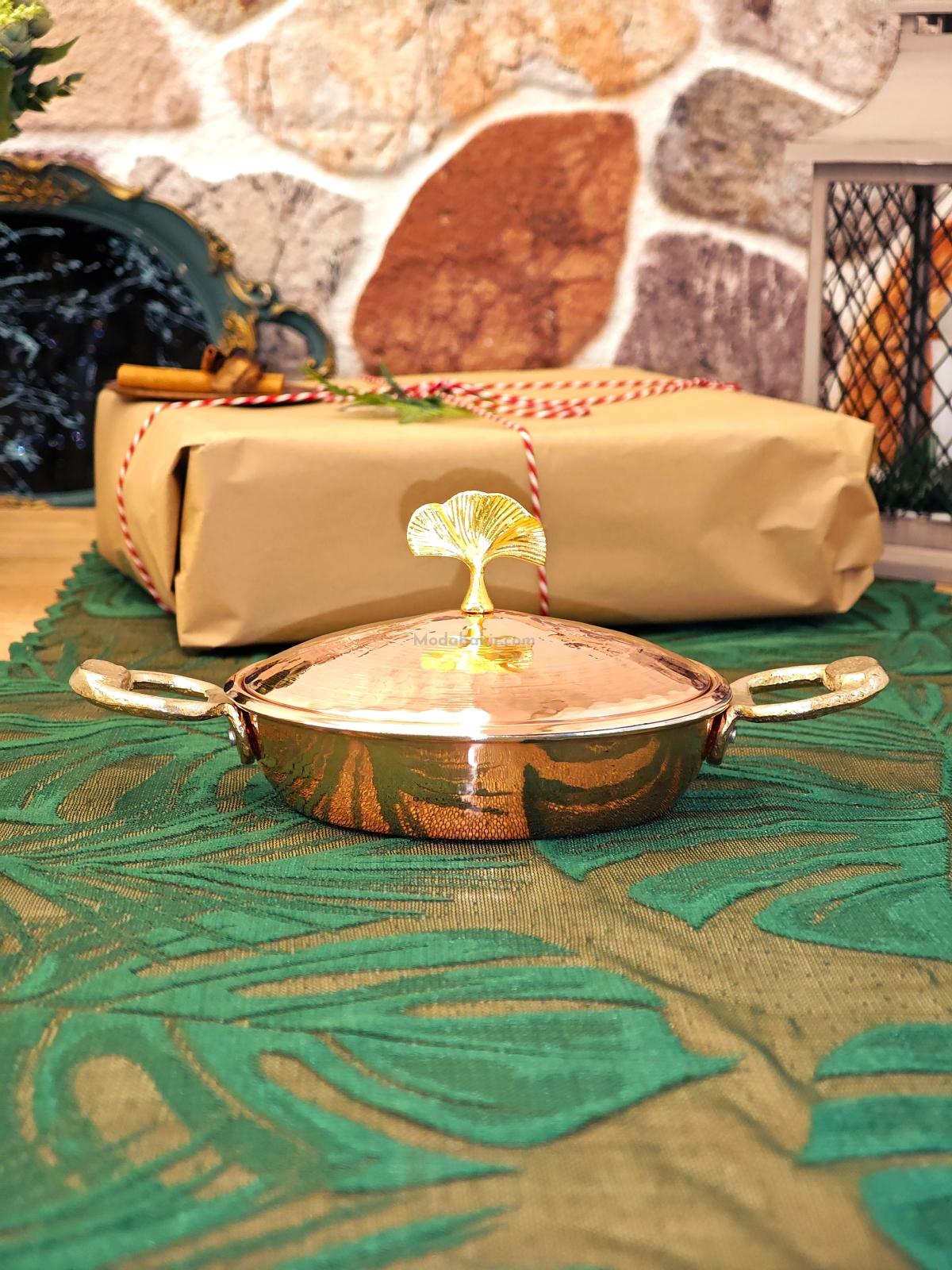 Bakır Kapaklı Sahan 16 cm - Görsel 2