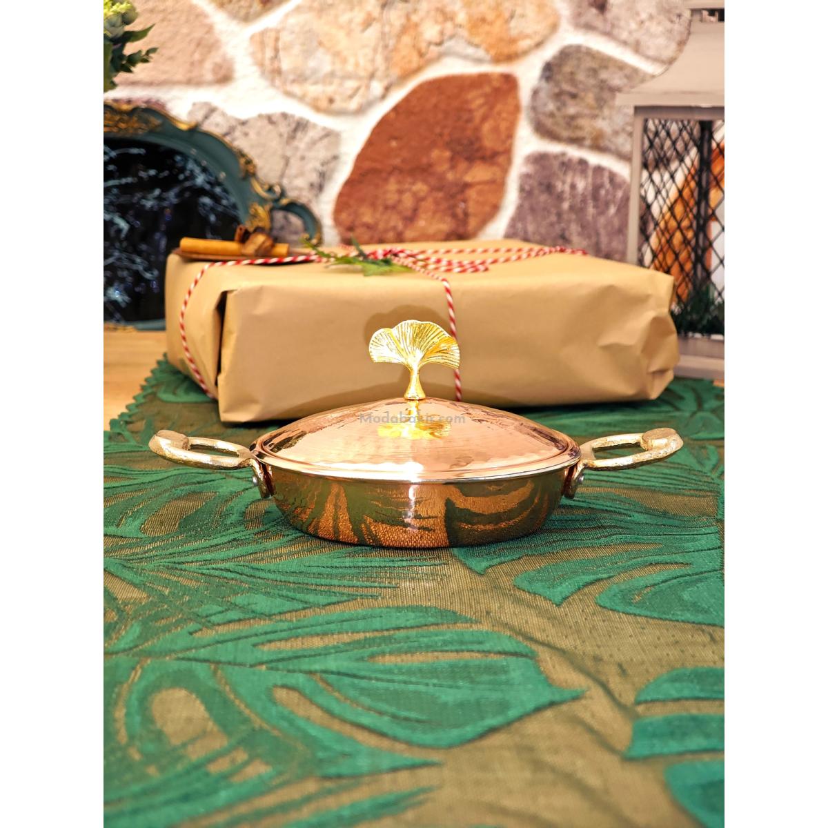 Bakır Kapaklı Sahan 16 cm - Görsel 2