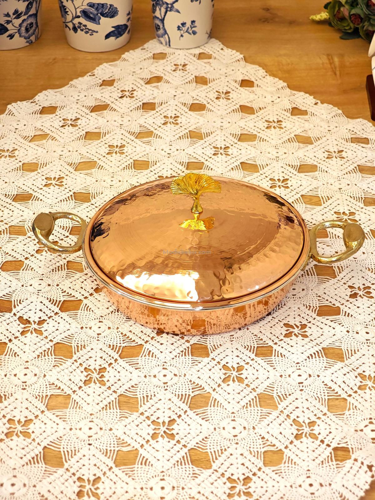 Bakır Kapaklı Sahan 16 cm - Görsel 6