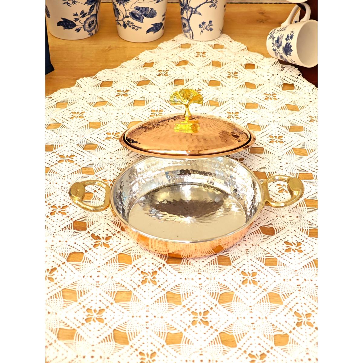 Bakır Kapaklı Sahan 18 cm - Görsel 2