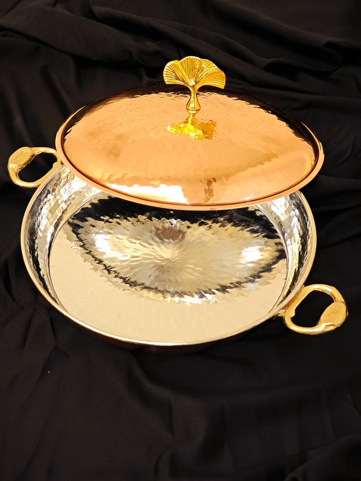 Bakır Kapaklı Sahan 22 cm - Görsel 2