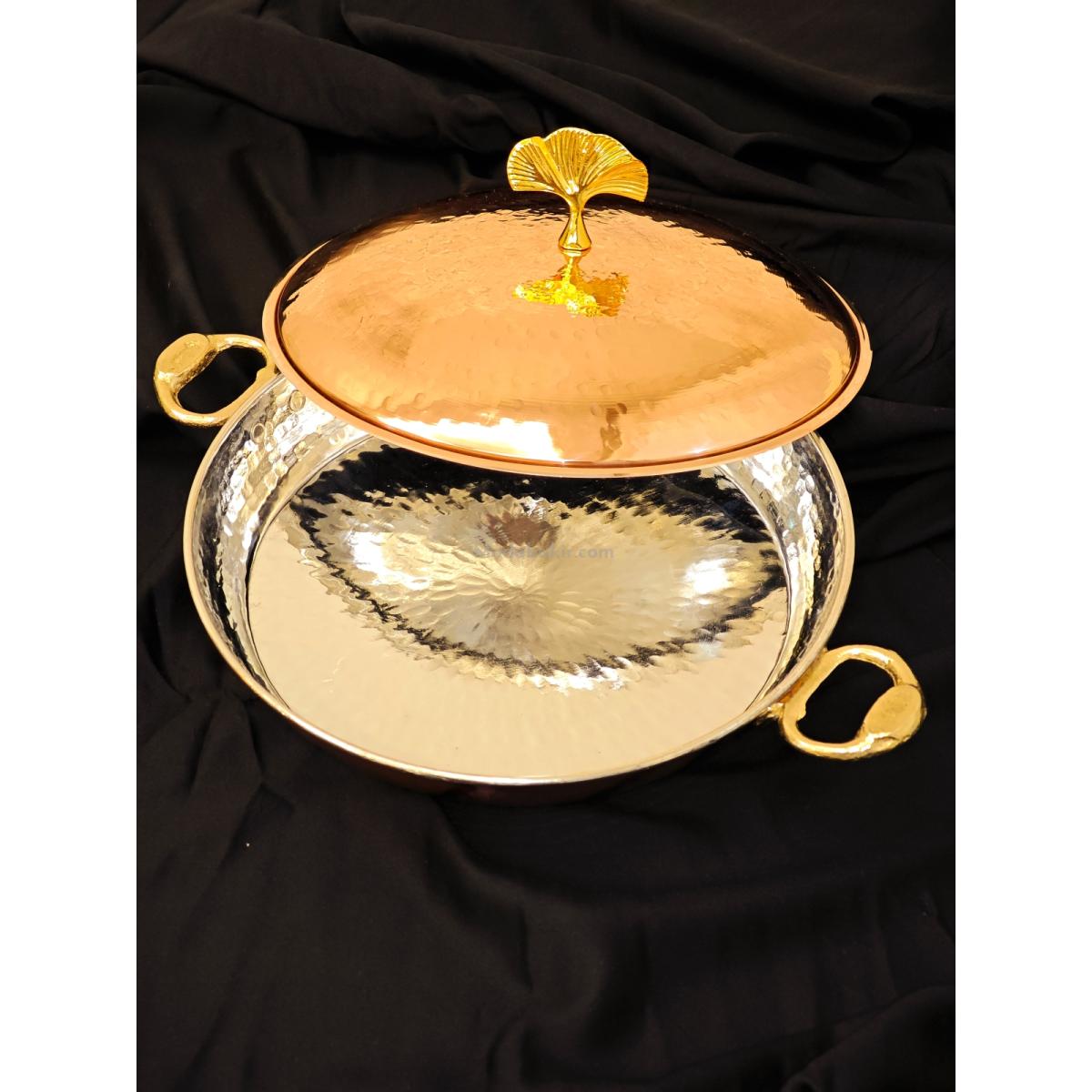 Bakır Kapaklı Sahan 22 cm - Görsel 2