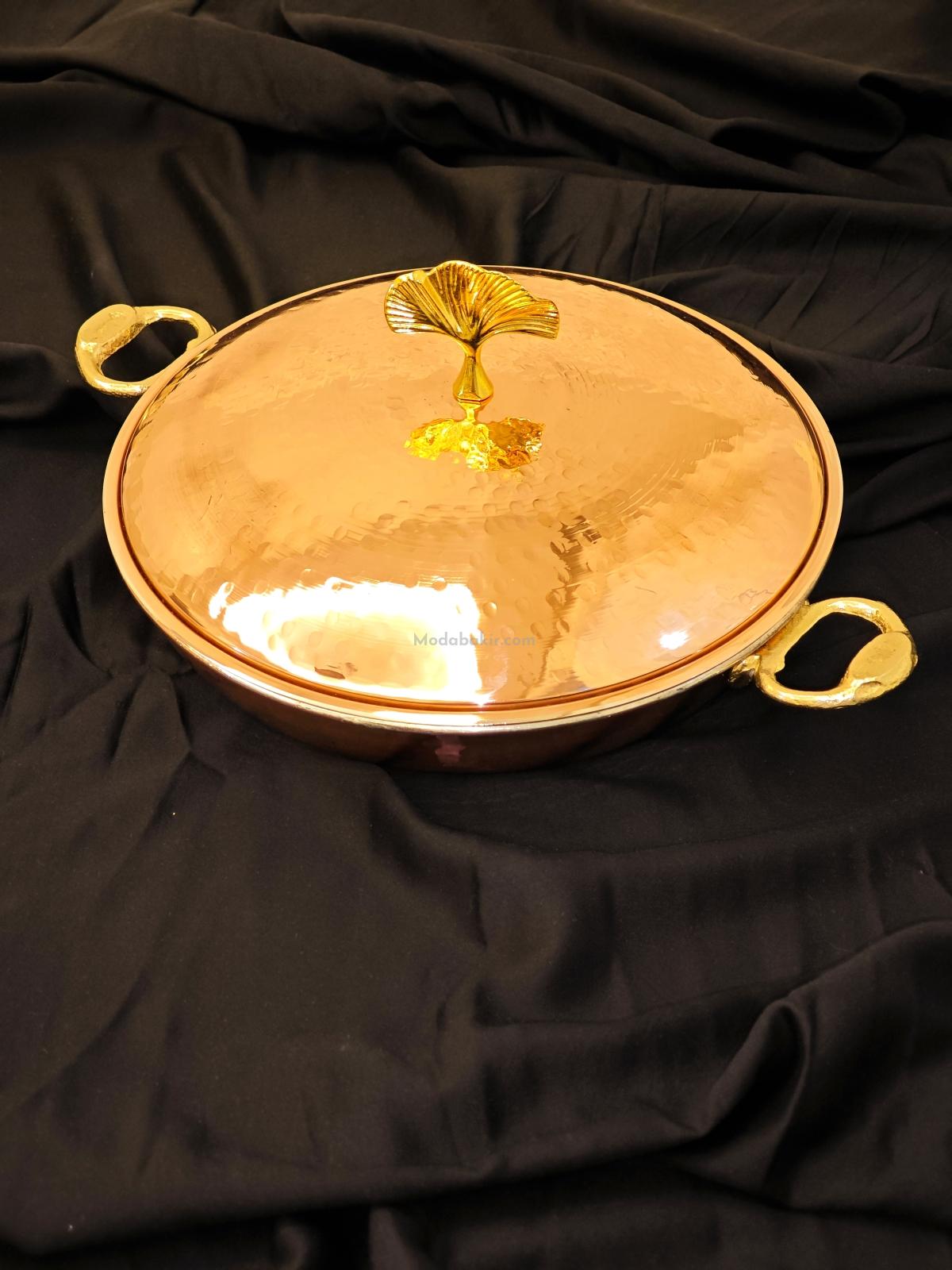 Bakır Kapaklı Sahan 22 cm - Görsel 5