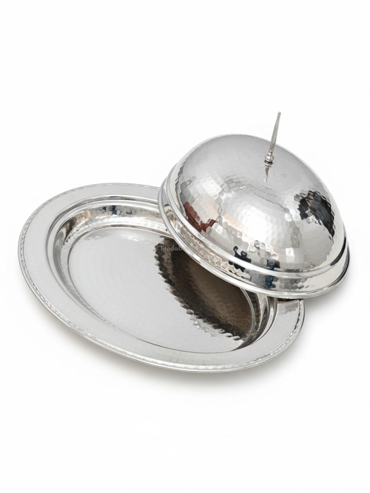 Bakır Kapaklı Sunumluk 25 Cm - Görsel 2