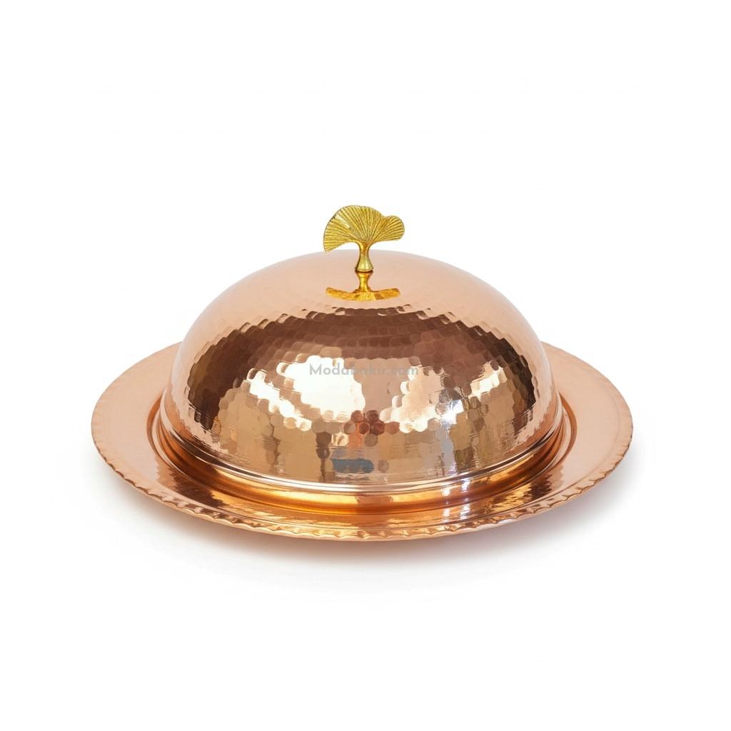 Bakır Kapaklı Sunumluk 27 Cm - Görsel 3